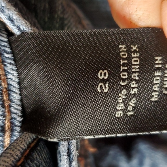 Lane Bryant blue Jean 2 button shorts shorts 5 pocket - Picture 5 of 14